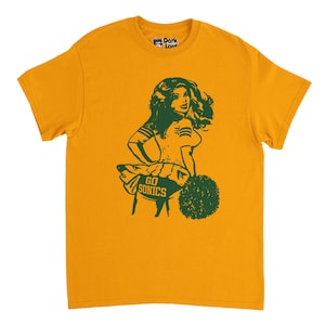 Seattle Supersonics Basketball Cheerleader T-Shirt - Free Shipping - 15% off 2 or more items with code SAVE15