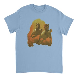 Napoleon Dynamite Film T-shirt, Galopperande Hästar Grafik (Unisex S-XXL)