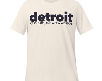 Detroit Retro T-Shirt: Cars, Bars, and a Few Weirdos Design