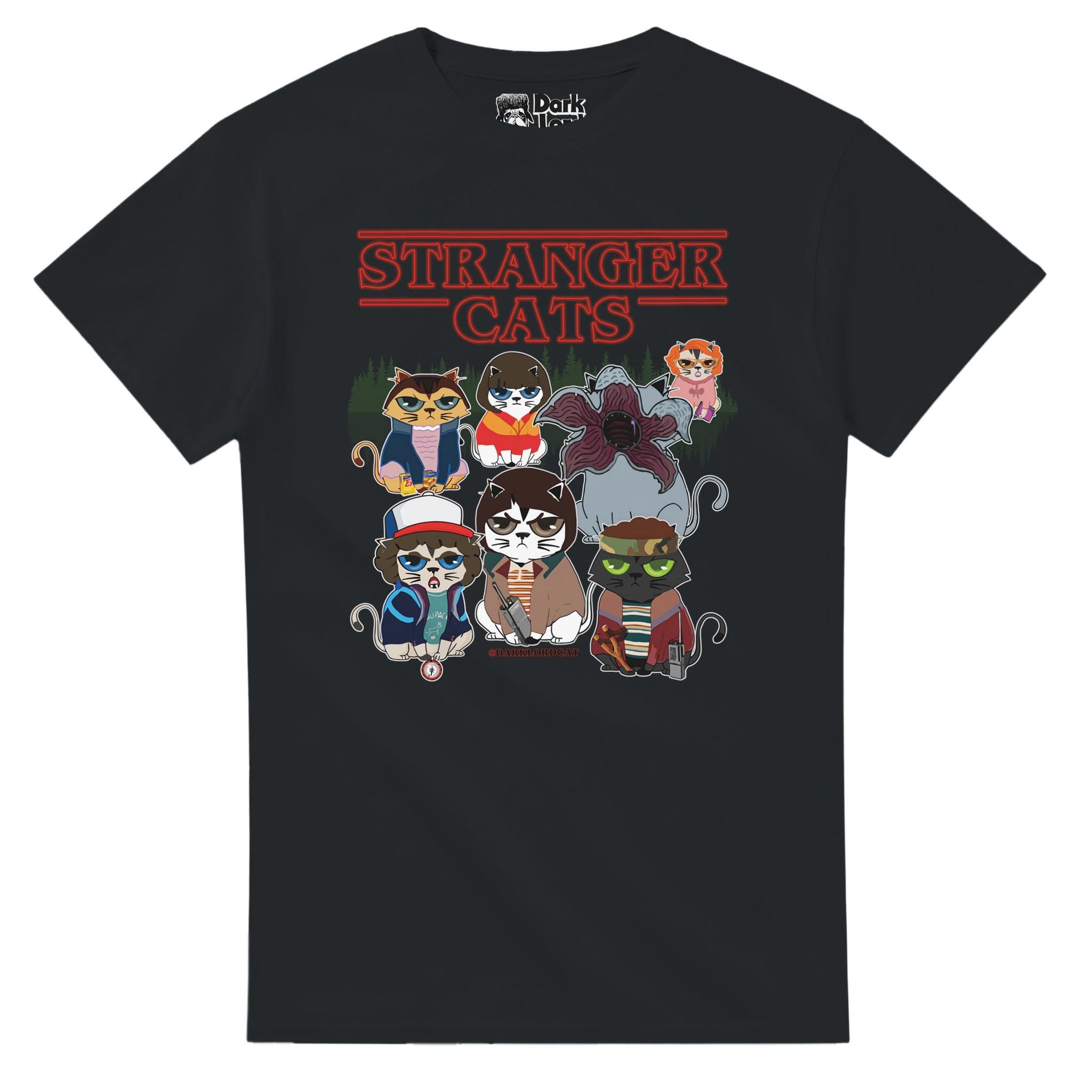 Stranger Cats Funny Cat Parody T-Shirt - Free Shipping - 15% off 2 or more shirts with code SAVE15