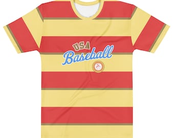 Hot Rod Movie T-shirt: Amerikaanse honkbalstrepen (unisex maten)