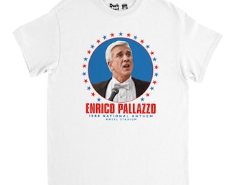 Enrico Pallazzo Naked Gun T-Shirt - 1988 Nationalhymne Szene