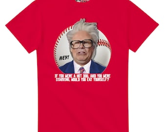 Maglietta di Harry Caray: schizzo di hot dog di Will Ferrell - Maglietta comica SNL