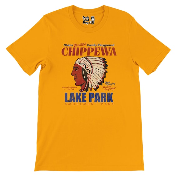 Ohio Chippewa Lake Park T-shirt, Retro Amusement Design (unisex S