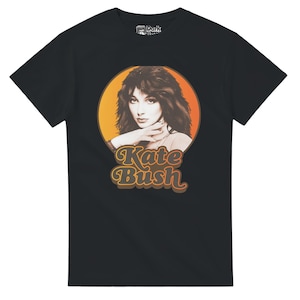 Kate Bush Retro 80&#39;s Fade T-Shirt - Funny Pop Culture Inspired Fan Tees/Gifts - Free Shipping