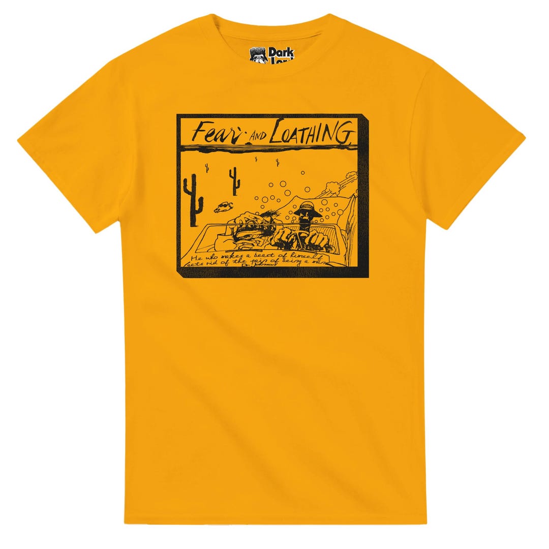 Women's T-Shirts [Out of Print] Hunter S. Thompson / Fear and Loathing in Las Vegas Tee (White) (Womens) Fear and Loathing in Las Vegas men's book t-shirt — Out of Print