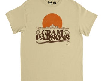 Outlaw Country T-Shirt: Gram Parsons Retro Design (Soft Cotton)