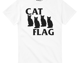 Black Cat Flag T-Shirt - Free Shipping - 15% off 2 or more shirts with code SAVE15