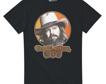 David Allan Coe Country T-Shirt, Retro Design (Unisex S-XXL)