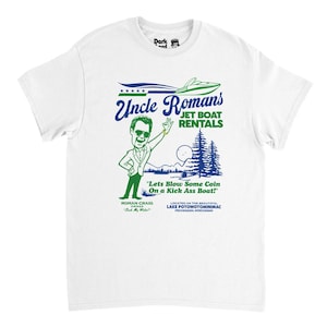 Uncle Roman's Jet Boat T-Shirt, Movie Design (Men's S-XXL)