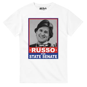 ルッソ州上院議員選 - 中古車映画 - キュリー・ラッセルTシャツ - 送料無料 - コードSAVE15でシャツ2枚以上15%オフ