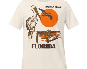 Daytona Beach Retro-T-Shirt „Ich liebe dich, Mann“ (Unisex, Baumwolle)