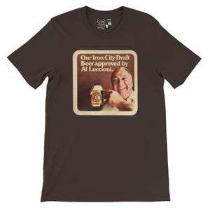 Retro Iron City Beer &quot;Al Approved&quot; Defunct Breweriana T-Shirt - 15% off 2 or more shirts code SAVE15 - Free Shipping