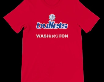 T-shirt Washington Bullets - vintage basketbalteamshirt | Retro sportkleding