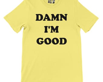 Retro NASCAR T-Shirt - Dale Earnhardt 'Damn I'm Good' Design