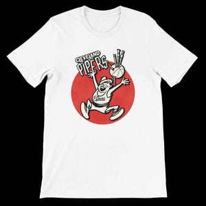 Cleveland Pipers T-Shirt - Vintage Basketball Team-Shirt | Weiches Baumwoll T-Shirt