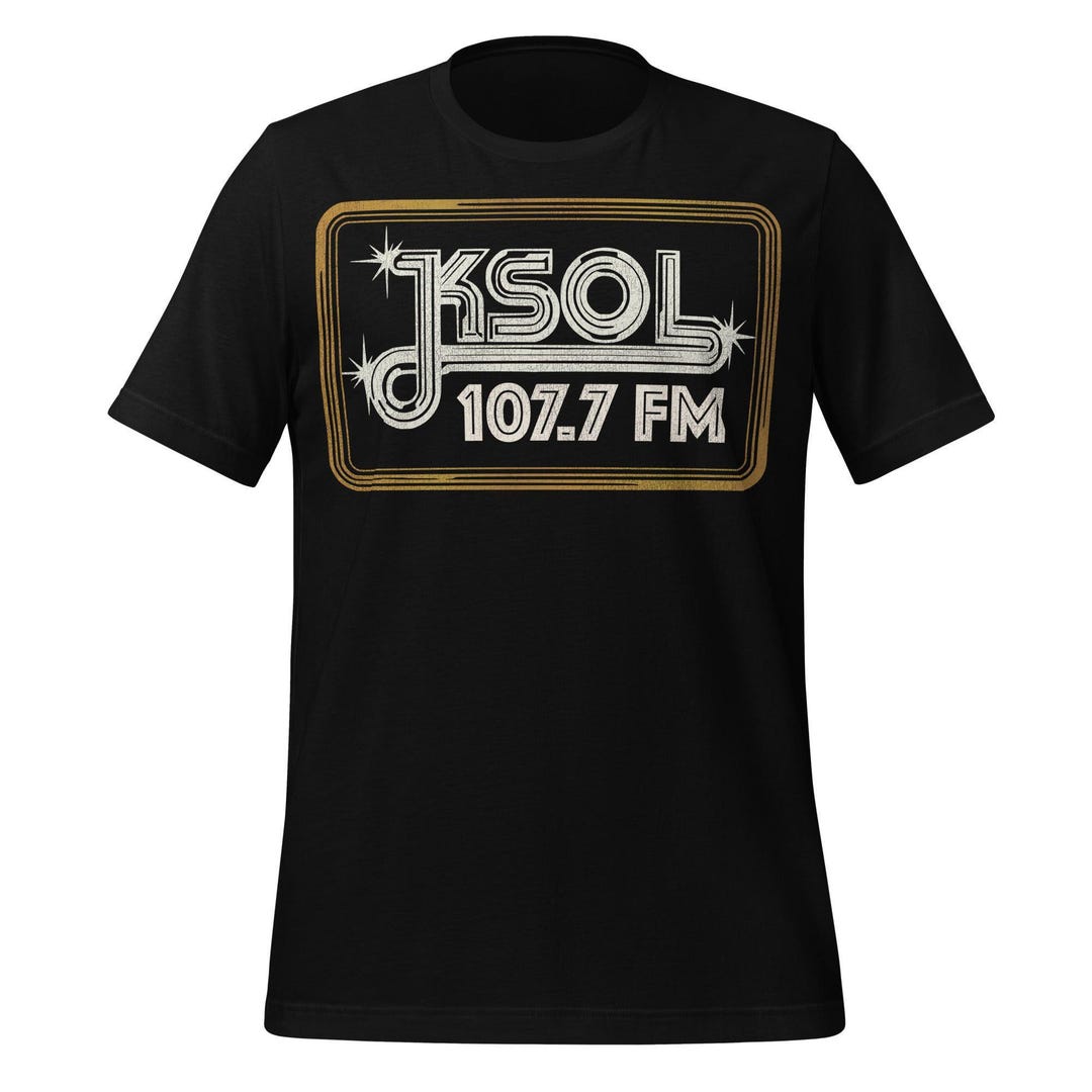 KSOL 107.7 T-shirt: Vintage Bay Area Radio - Retro Style Tee - Etsy
