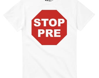 Steve Prefontaine Running Tee - STOP PRE Graphic Design