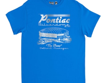Pontiac Silverdome T-Shirt - Retro Detroit Football Stadium