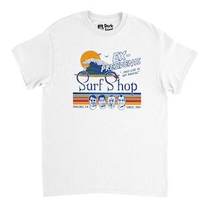 Ex-Presidents Surf Shop - Point Break Movie T-Shirt - Free Shipping - 15% off 2 or more shirts with code SAVE15