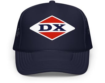 DX Gas Station Hat: Foam Front Trucker - Adjustable Snapback