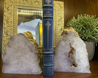 Stunning Quartz Agate Geode bookends