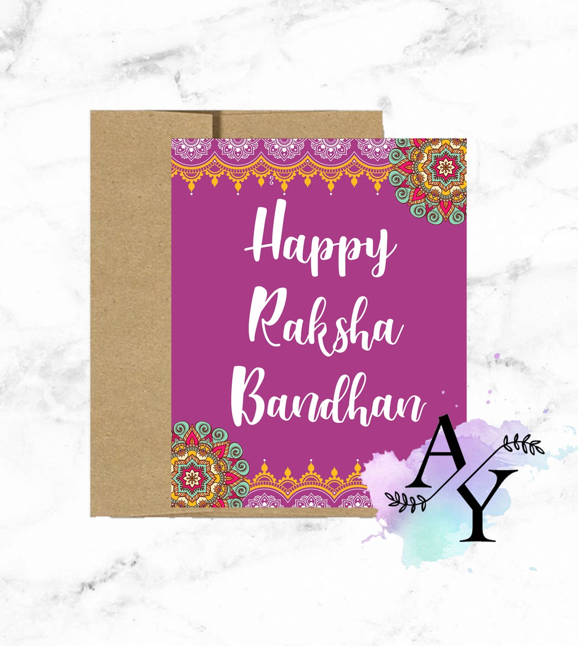 Printable Raksha Bandhan Card | Rakhi Printable Card| Big Brother Love Card | Bada Bhai Card ...
