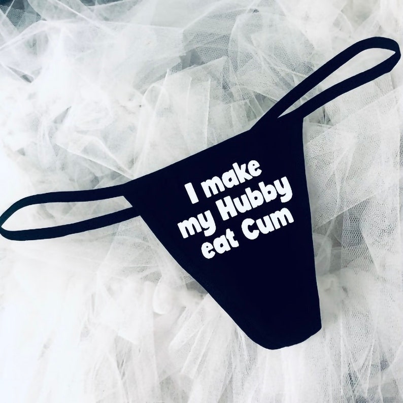 I Make My Hubby Eat Cum Mature Panties String Thong Hipster Etsy