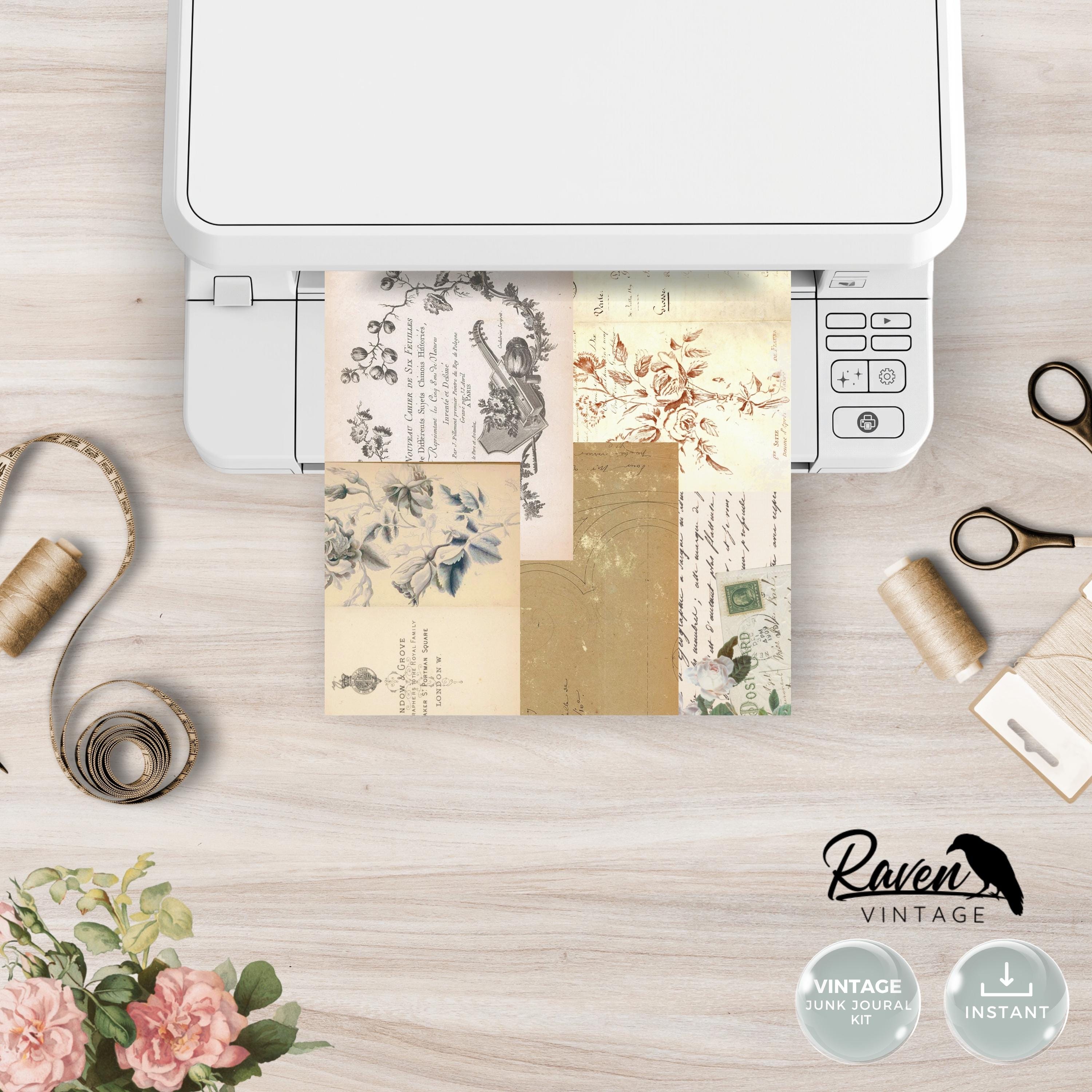 Teresa Printable Junk Journal Kit – Vintage Handwriting, Antique Papers ...