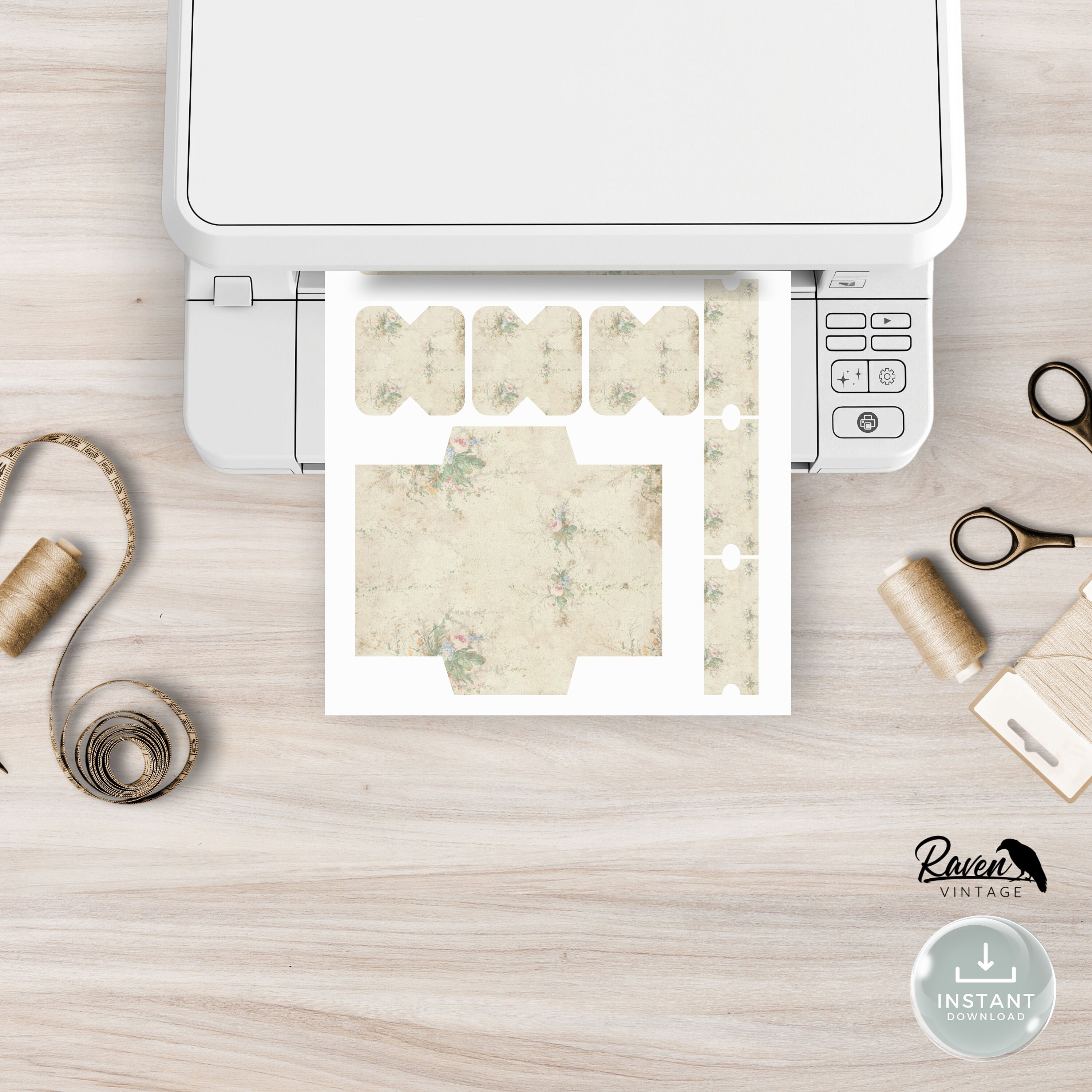 Heaven's Cottage - Junk Journal Kit Printable Vintage Papers and ...