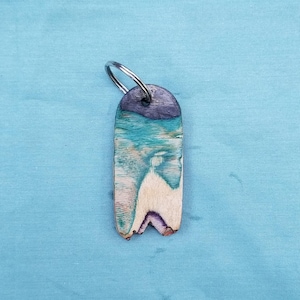 Recycled Skateboard Keychains