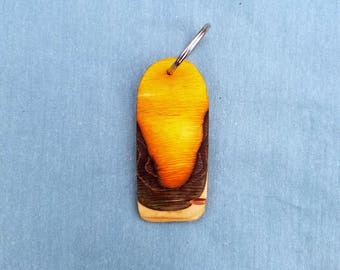 Recycled Skateboard Keychain