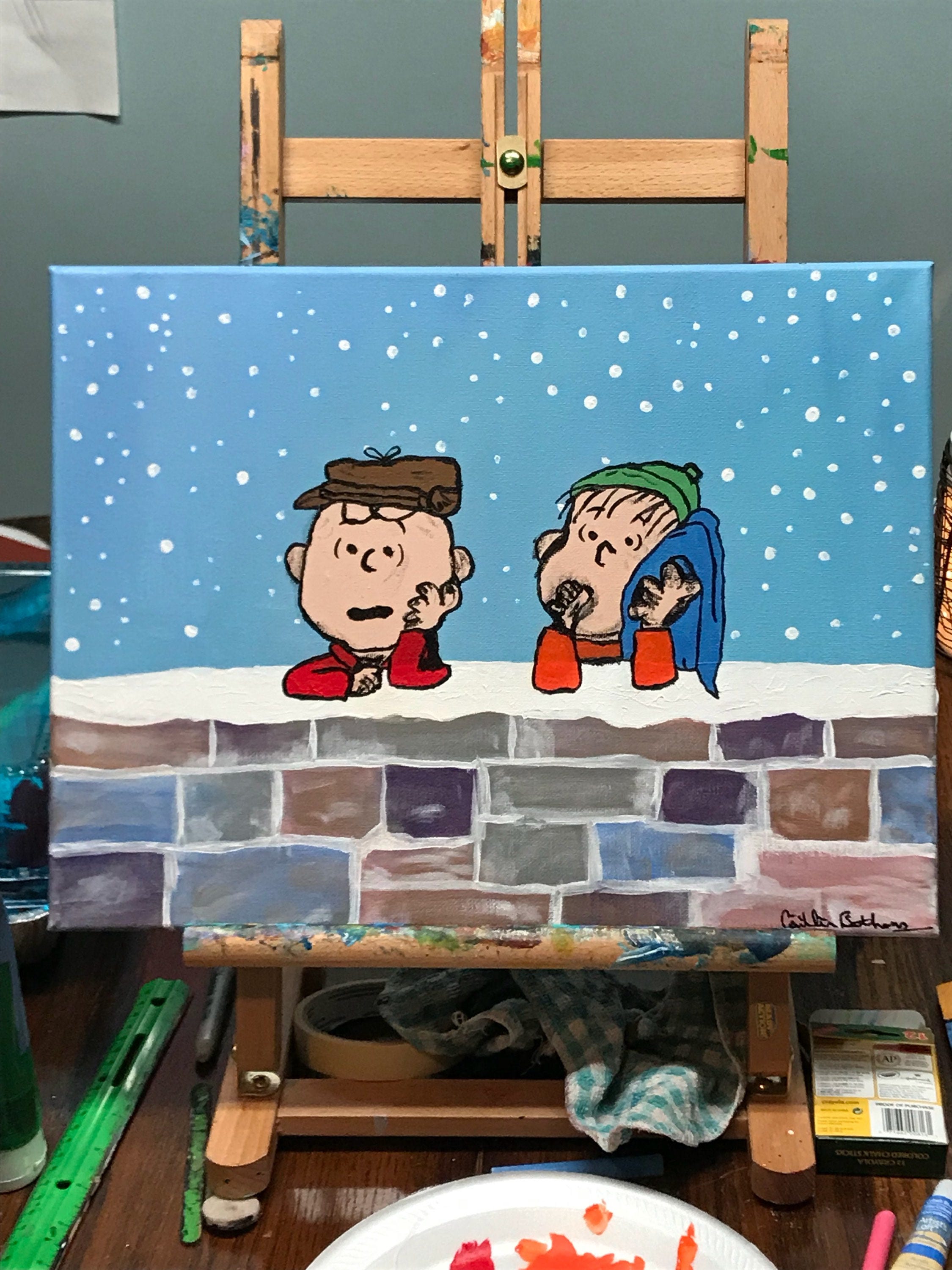 Merry Christmas Charlie Brown Wall Etsy New Zealand