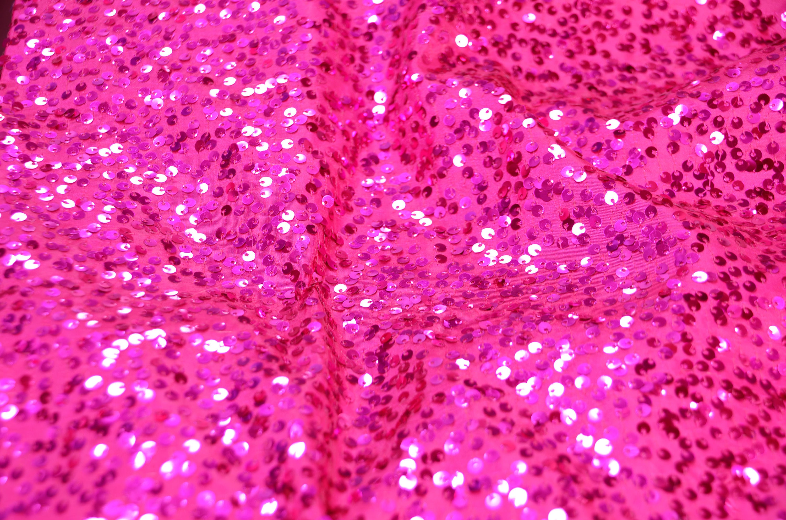 55 Wide Taffeta Rain Drop HOT PINK Sequin Fabric | Etsy