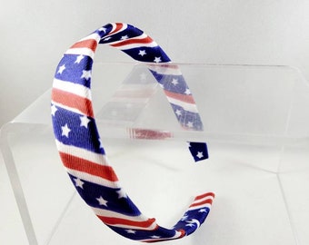 Patriotic Flag Headband Red, White, & Blue