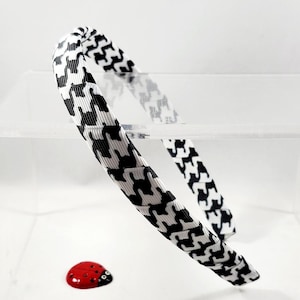 Hounds Tooth Headband Medium Width