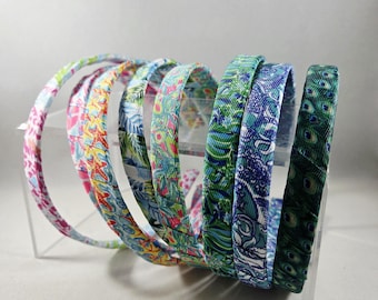 Tropical Headbands Medium - Ocean Floral, Avocados, Palms, Starfish, Ferns, Sailboat