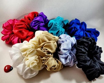 Silky Scrunchies in Classic Colors