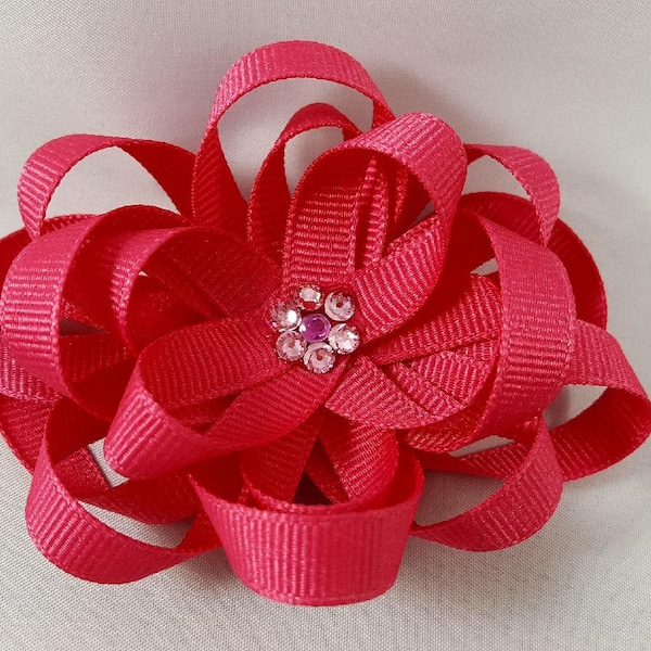 Ribbon Flower Clippie