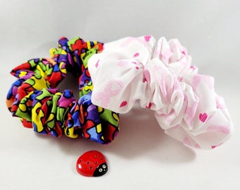Awareness Scrunchies Autism Puzzle Pieces & Breast Cancer