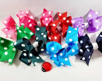 Polka Dot Bows Small