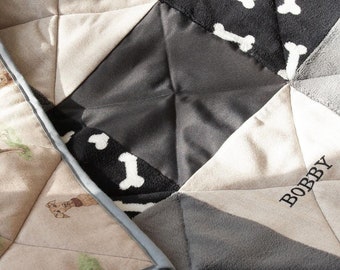 Custom Pet Memorial Quilt: Handmade Memory Keepsake Throw