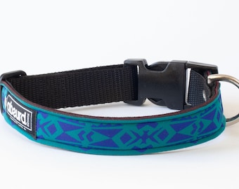 Waterproof Dog Collars with WOW, Unique Pattern On Upcycled Neoprene, Cool Swimming Collar | Cowabunga