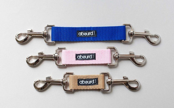 YUEPET Dog Safety Collar Clips 2 Pack Adjustable Prong Collar Backup Clips Reflective Double