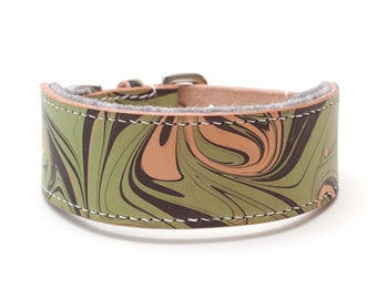 Handmade Leather Sighthound Collar: Italian Greyhound, Whippet, Lurcher