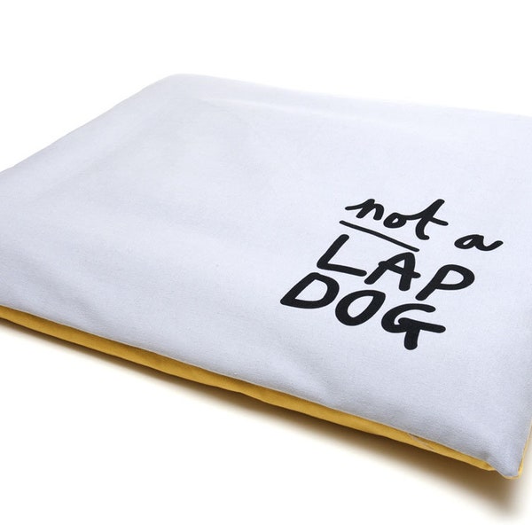 Modern Dog Bed | Includes Mattress, Cover, Liner | Reversible | Fun Design | Sheep Wool Stuffing | Not a lap dog | Absurd Design