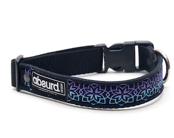 Waterproof Dog Collar | Unique Colourful Patterns | Upcycled Wetsuits | Lotus | Absurd Design