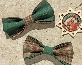Fancy Double Layer Christmas Bow for Dogs | Handmade Dog Gifts