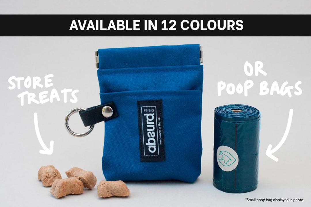 Waterproof Treat Pouch With Pocket Poop Bag Holder Stylish