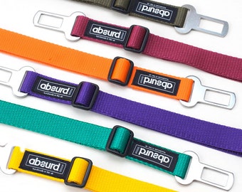 Adjustable Dog Seat Belt Clip | Colorful Car Safety Leash